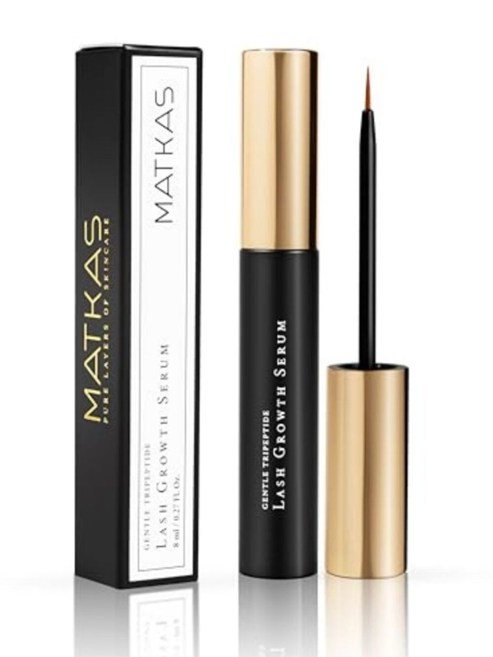 NEW Matkas Korean Gentle Tripeptide Eyelash & Brow Growth Serum 8ml